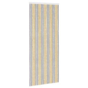 vidaXL Perdea pentru insecte din chenille Gri și Bej 90 x 220 cm