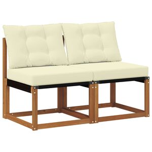 vidaXL 2 Bucată Canapea centrală pentru exterior