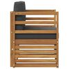 vidaXL Set de canapele de exterior Lemn de acacia solid și poliester