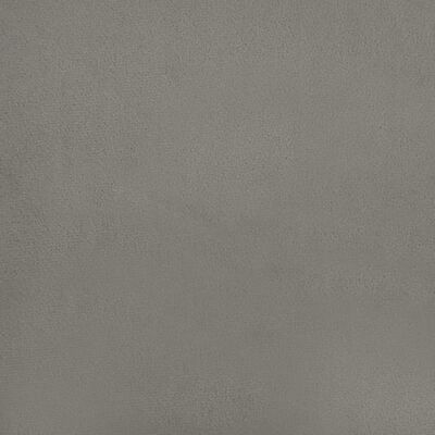 vidaXL Saltea de pat cu arcuri, gri deschis, 100x200x20 cm, catifea