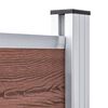 vidaXL Set panouri gard, 526x146 cm, maro, WPC