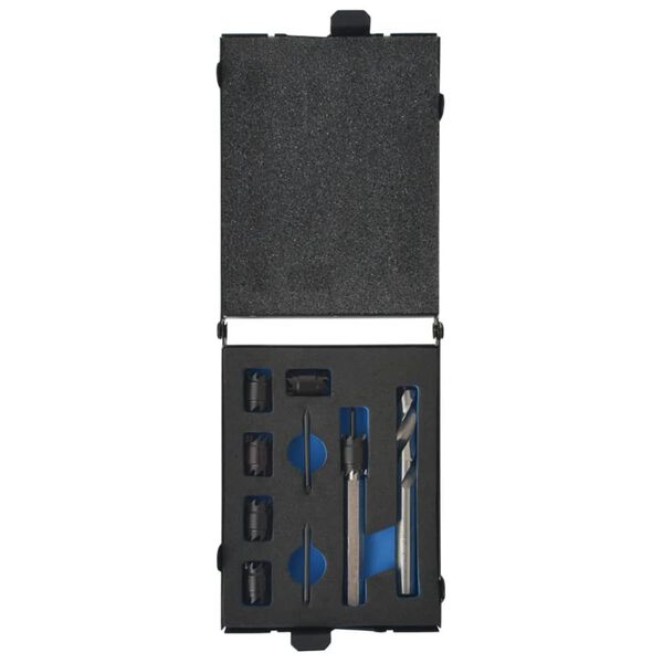 vidaXL Set burghie și cutter pentru sudură, 9 piese, HSS