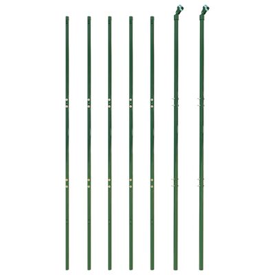 vidaXL Gard plasă de sârmă, verde, 1,4x10 m, oțel galvanizat