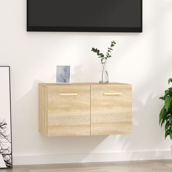 vidaXL Dulap de perete, stejar sonoma, 60x36,5x35 cm, lemn prelucrat