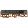 vidaXL Set de canapele de exterior 9 buc. Natural și Antracit