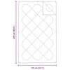 vidaXL Cuverturi și pilote Alb 135 x 220 cm Poliester