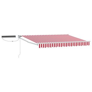 vidaXL Cort electric retractabil Roșu și Alb 2,5 x 2 m