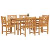 vidaXL Set de masă pentru grădină 7 pcs Maro Lemn Solid de Acacia