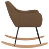vidaXL Scaun balansoar, maro, material textil