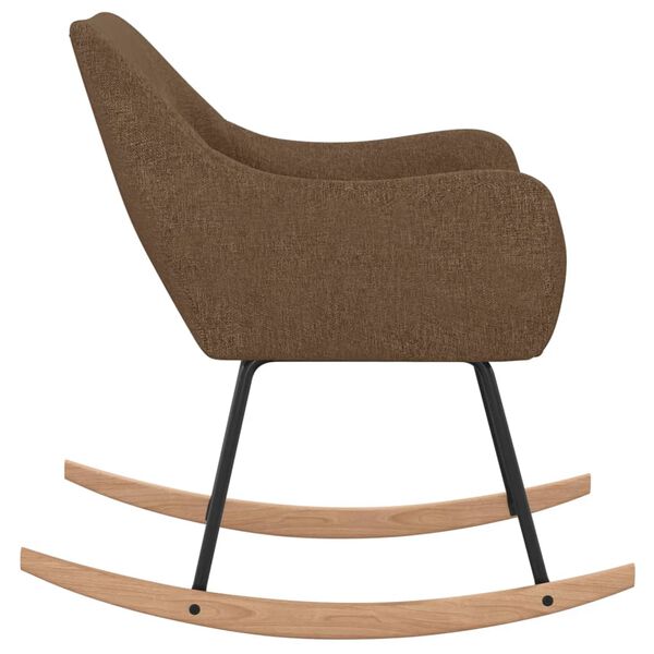 vidaXL Scaun balansoar, maro, material textil