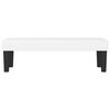 vidaXL Bancă, alb, 100x30x30 cm, piele ecologică