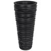 vidaXL Jardinieră cu interior detașabil, antracit 18 / 45 L PP canelat