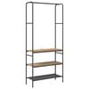 vidaXL Suport pentru H&acirc;rtie Stejar Artizanal 77 x 30 x 171 cm