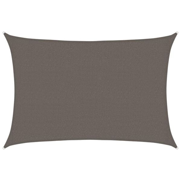 vidaXL Pânză parasolar, antracit, 2,5 x 4 m, HDPE, 160 g/m²