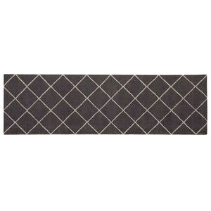 vidaXL Covor de bucătărie Antracit &icirc;n carouri 150 x 45 cm