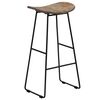 vidaXL Scaune de bar, 2 buc., lemn de tec reciclat