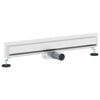 vidaXL Drenaj pentru Duș Montat pe Perete Argintiu 70 cm