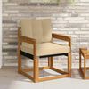vidaXL Canapea de exterior Lemn solid de Acacia și Textilene natural