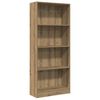 vidaXL Bibliotecă, stejar artizanal, 60x24x143 cm, lemn prelucrat