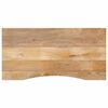 vidaXL Blat birou cu decupaj curbat 110x50x2,5cm lemn masiv mango brut