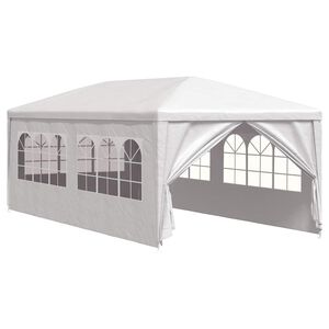 vidaXL Cort de petrecere, alb, 3 x 6 m