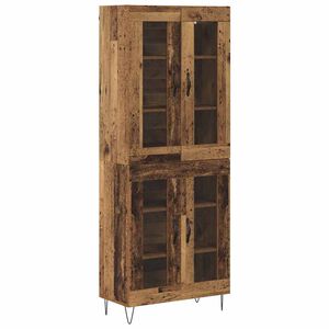 vidaXL Bufet Lemn Vechi 69,5 x 34 x 180 cm Lemn compozit