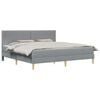 vidaXL Cadru de pat 180 x 200 cm Gri deschis
