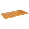 vidaXL Covoraș de baie Maro 100 x 53 x 2,5 cm Lemn Solid de Acacia