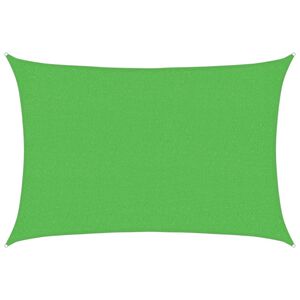 vidaXL P&acirc;nză parasolar, verde deschis, 2x2,5 m, HDPE, 160 g/m&sup2;