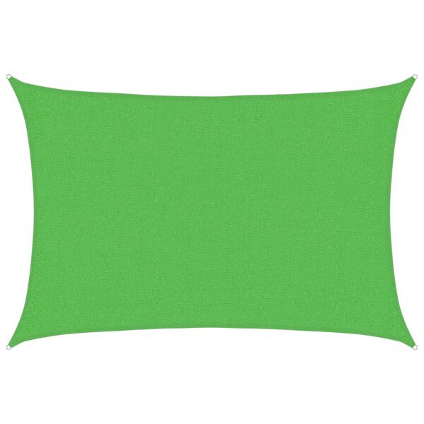 vidaXL Pânză parasolar, verde deschis, 2x2,5 m, HDPE, 160 g/m²