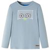 vidaXL Tricou copii m&acirc;neci lungi,, albastru deschis, 128
