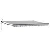 vidaXL Cort electric retractabil Antracit și Alb 5 x 3 m