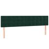 vidaXL Pat box spring cu saltea, verde &icirc;nchis, 160x200 cm, catifea