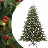 vidaXL Brad de Crăciun artificial Verde 180 cm PVC și metal și plastic