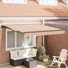 vidaXL Cortina Retractabilă Manual Albastru și portocaliu 300 x 250 cm