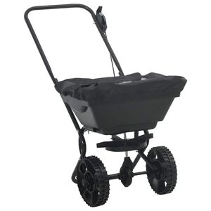 vidaXL &Icirc;mprăștietor Negru 82 x 46 x 75 cm PVC și Oțel