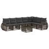vidaXL Set de canapele pentru grădină 8 pcs Gri și gri &icirc;nchis