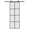 vidaXL Ușă glisantă cu set feronerie, 76x205 cm, sticlă ESG/aluminiu