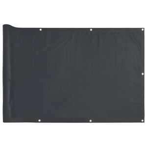 vidaXL Paravan de balcon, antracit, 400x75 cm, PVC
