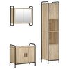 vidaXL Set dulap baie 3 buc. Stejar Sonoma 40 x 36 x 181 cm