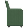 vidaXL Scaune de dining cu roți 2 pcs Gri verde 57 x 66 x 94 cm