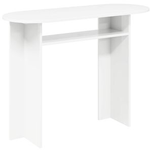 vidaXL Masă de consolă Alb 100 x 39,5 x 75 cm Lemn prelucrat