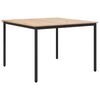 vidaXL Masă de dining natural 110 x 110 x 75 cm Lemn de pin masiv