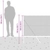 vidaXL St&acirc;lp de gard. Gri 100 x 1 m (plasă de 13 mm) Oțel și PVC