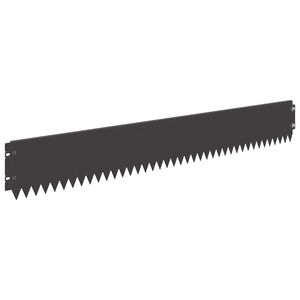 vidaXL Margine pentru gazon 20 buc. 103 x 15 cm Oțel Negru