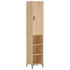 vidaXL Dulap &icirc;nalt, stejar sonoma, 34,5x34x180 cm, lemn prelucrat