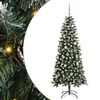 vidaXL Brad de Crăciun artificial Verde 150 cm PVC, plastic și oțel
