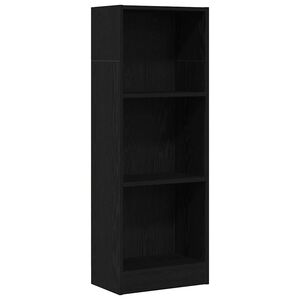 vidaXL Bibliotecă stejar negru 40x24x109 cm lemn prelucrat