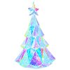vidaXL Brad de Crăciun LED prismatic iridescent Multicolour