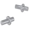 vidaXL Ușă de raft 2 buc. Argintiu 8,6 x 8,6 x 14,6 mm Oțel